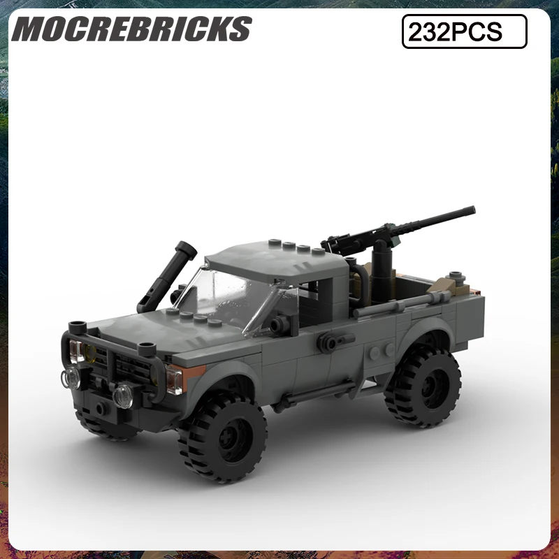 WW2 Military Series Special Operations Tactical Vehicle Off-Road Car MOC Assembling Building Blocks Children's Toys Bricks Gifts