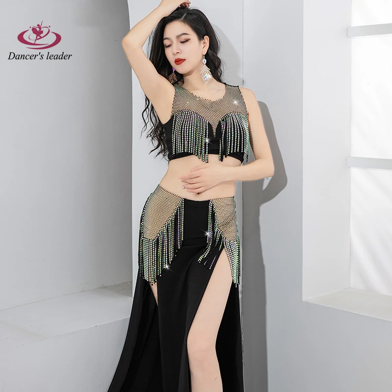 

Belly Dance dress High-end Double Split Leg Long Light Luxury Women's Adult Standard Stage Professional Clothing