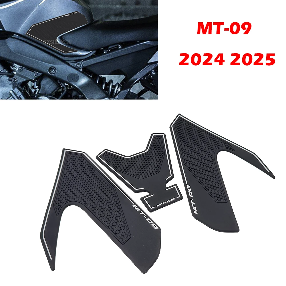 MT-09 NEW Motorcycle Anti Slip Sticker Tank Traction Pad Side Knee Grip Protector For YAMAHA MT09 SP 2024 2025