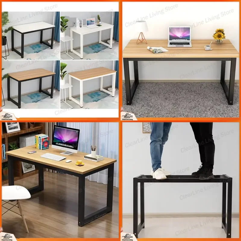 Custom Made Modern Steel Computer Desk for Study and Office Durable Eco Friendly Design