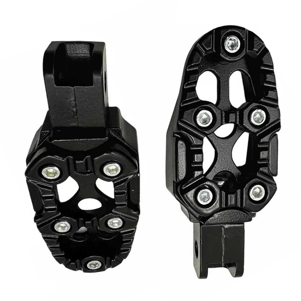 Alumínio motocicleta Footests, pés, pedais, Universal, vermelho, preto, 2pcs