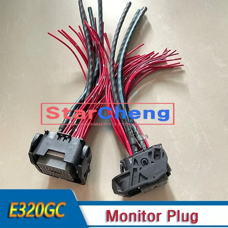 E320GC E330GC Excavator Monitor Display Plug Connector Switch for Monitor Display Panel 490-5874 490-5873
