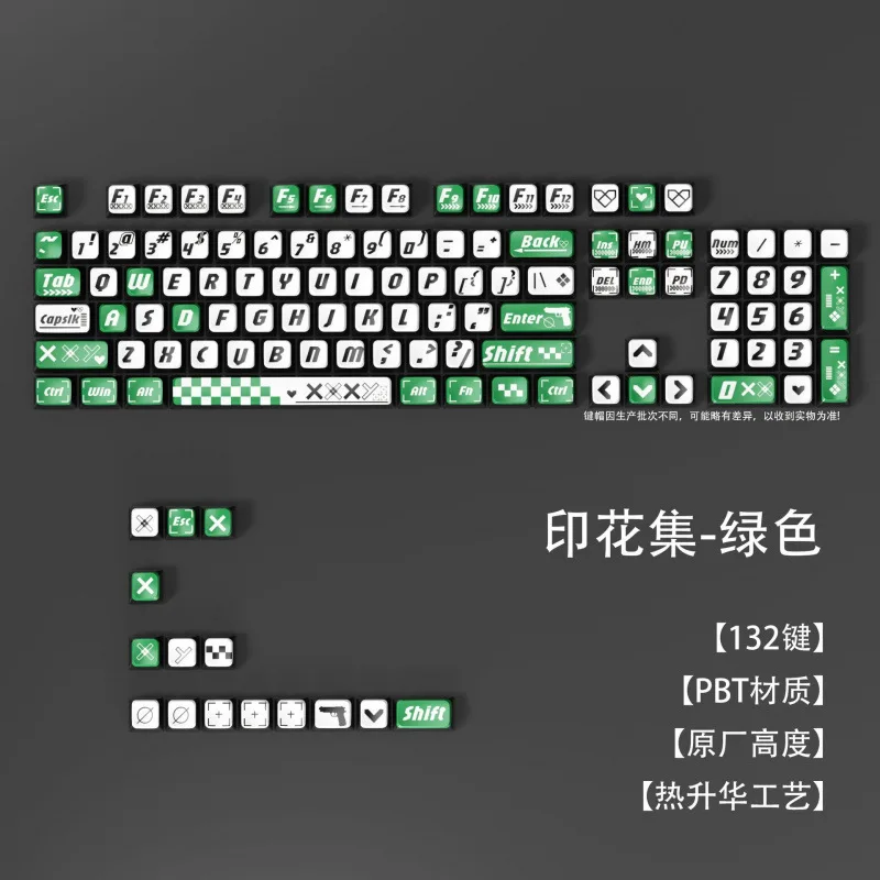

Factory Printing Set Theme Top Surface Sublimation Four-Sided Transparent PBT Material MDA Highly Universal Mechanical Keyboard