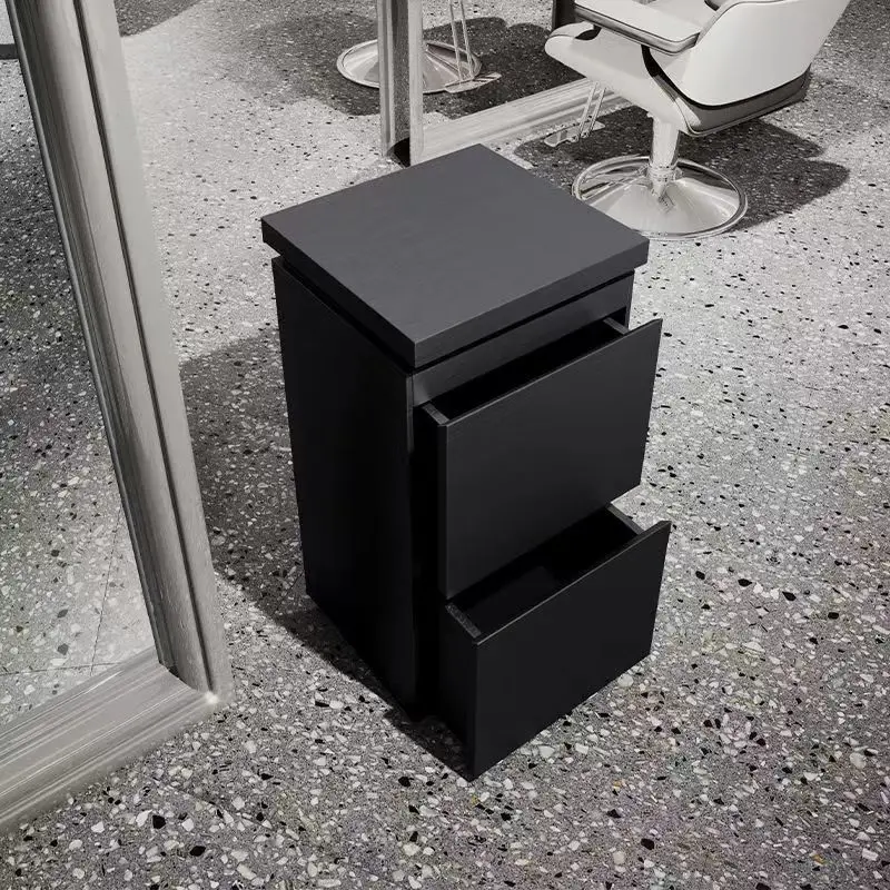 Hair Salon Stainless Steel Hair Cut Cabinet Hair Salon Storage Rack Small Cab inet Cart Simple Barber Shop Tool Cabi net