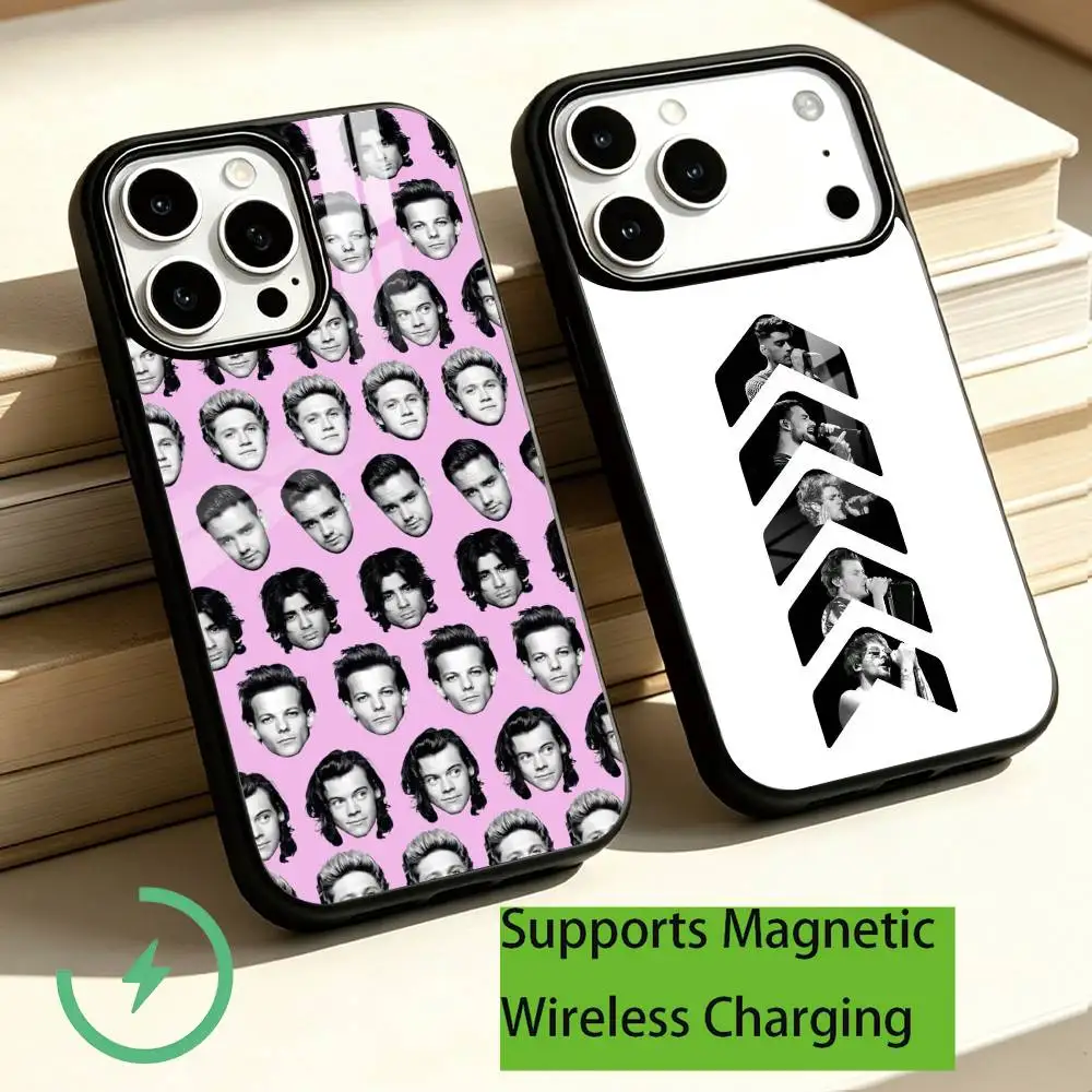 Rock Band One Direction Phone Case For iPhone18,17,16,15,14,13,12,11 Plus,Pro Supports Magnetic Wireless Charging Gift