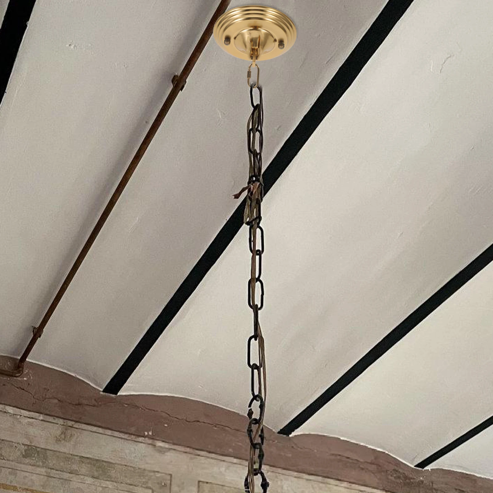 

Thicken 140 Layers Ceiling Lamp Holder Chrome Hooks Canopy Mounting Plate Bucket Lock Pendant Lamp Fixtures Hardware Cover