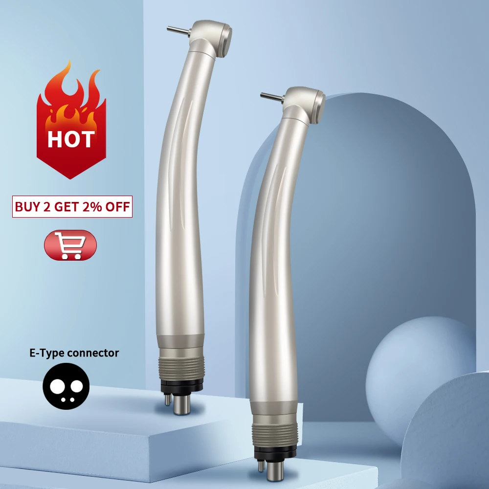 Handpiece dental de alta velocidade com refrigerar de água, turbina de ar, 4 pulverizador de ar, estrutura antipoeira, cuidado oral