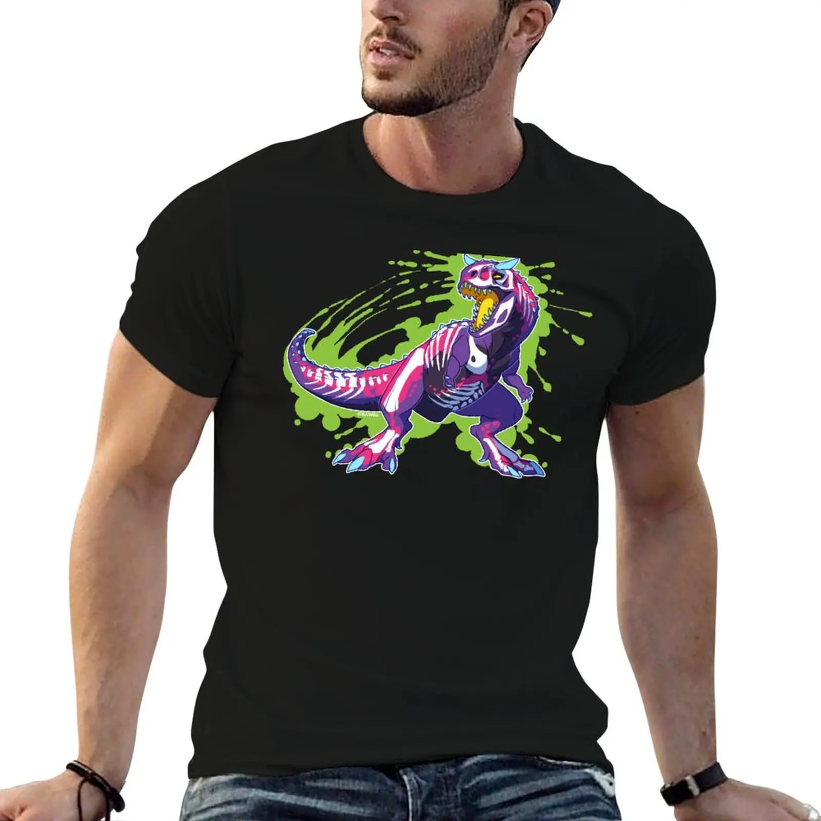 

Radioactive Carnotaurus T-Shirt cotton t shirt man essential t shirt T-Shirt