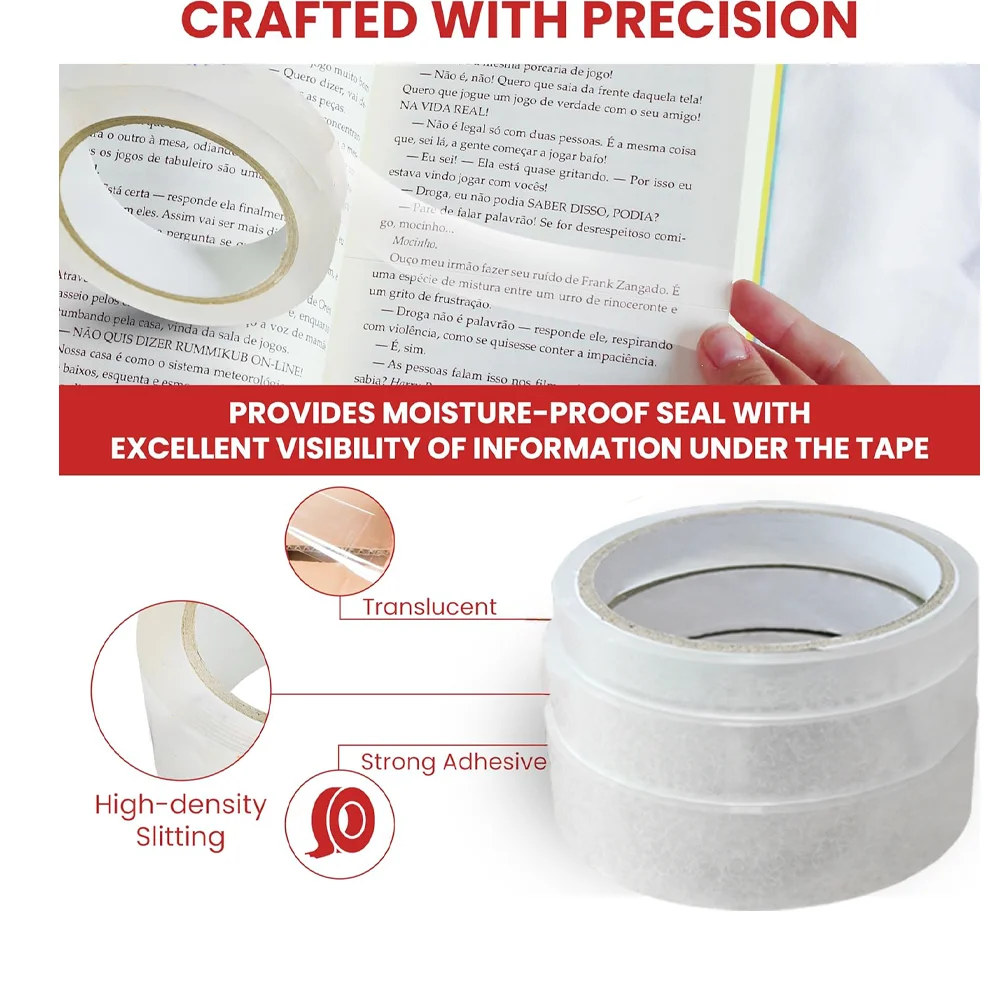 شريط شفاف، شريط عازل، شريط سريع ضيق مقاوم للماء والرطوبة، تغليف، شريط تعبئة وختم #2