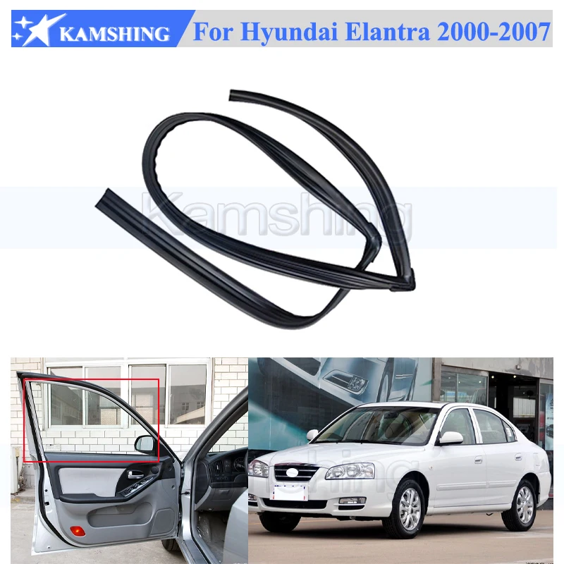 Kamshing Car Window Glass Run Channel For Hyundai Elantra 2000-2007 Window Glass Mud Groove Lifting Guide Rail Sealing Strip