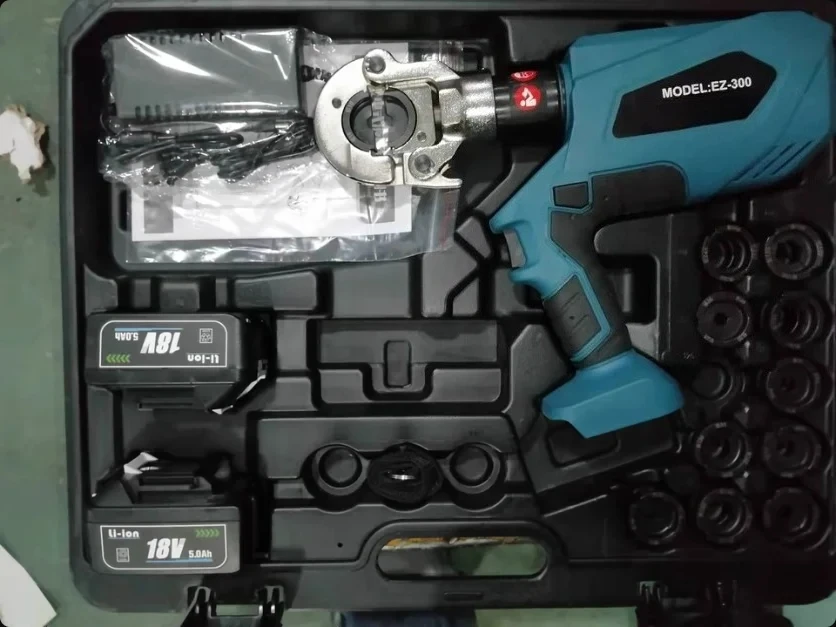 

Беспроводной гидравлический обжимной инструмент EZ-300/400, литий-ионный аккумулятор 21 В для резки и обжима кабеля, профессиональный электрический