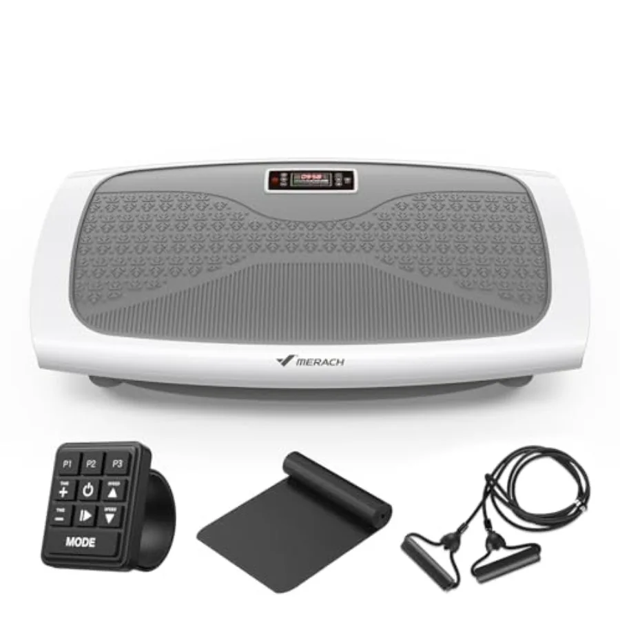 

Home-use vibration plate exercise machine for lymphatic drainage and weight loss 3D/4D whole body platform with 2 tension ropes