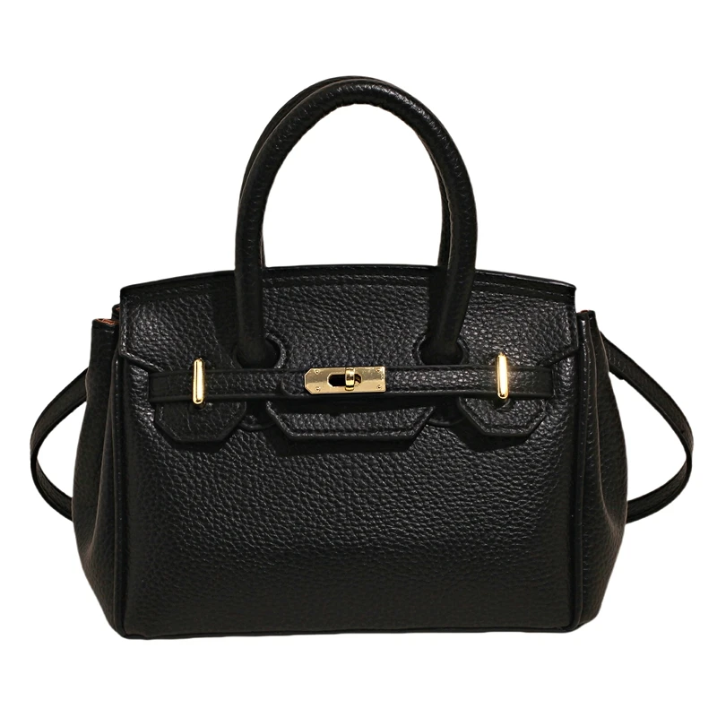 حقيبة كتف أنيقة للسيدات من العلامة التجارية الفاخرة - حقيبة ساعي جلدية فاخرة من تصميم المصمم الشهير للنساء #1