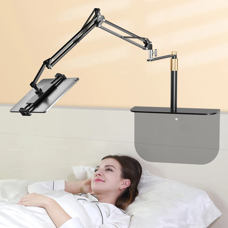 Concealed lazy mobile phone support flat support bedside desktop flat support Tiktok drama chasing artifact retractable support