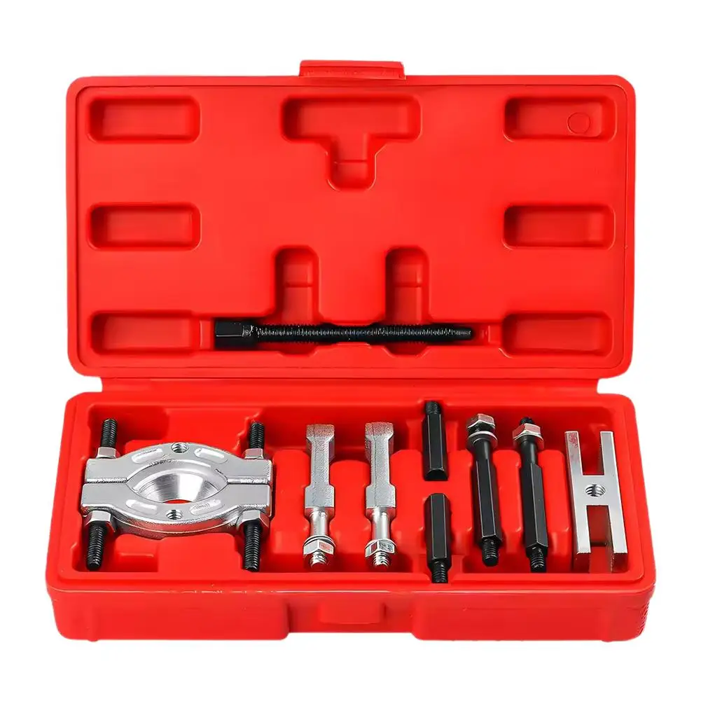 9 Pcs Bearing Separator Puller Set Car Repair Tool Car Bearing Removal Tool Puller Extractor Kit Gear Puller With Case