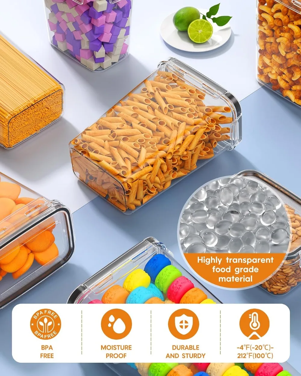 กล่องเก็บอาหารสุญญากาศ 24 ชิ้น - Food Storage With Lids บทวิจารณ์และราคา