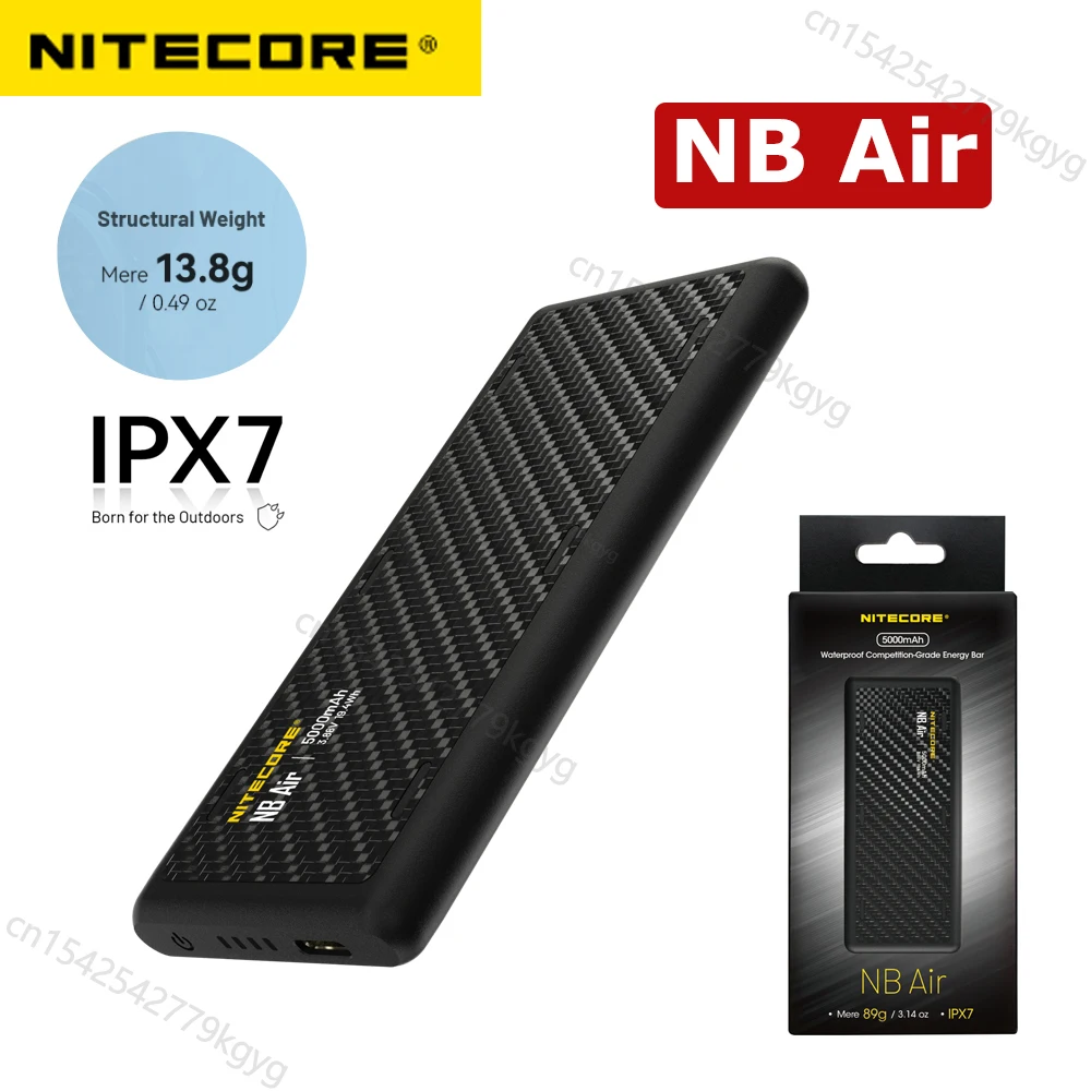 Новый NITECORE NB Air Power Bank 5000 мАч Мобильный Powerbank IPX7 Водонепроницаемый 18 Вт USB-C Быстрая зарядка PD QC3.0 Выход