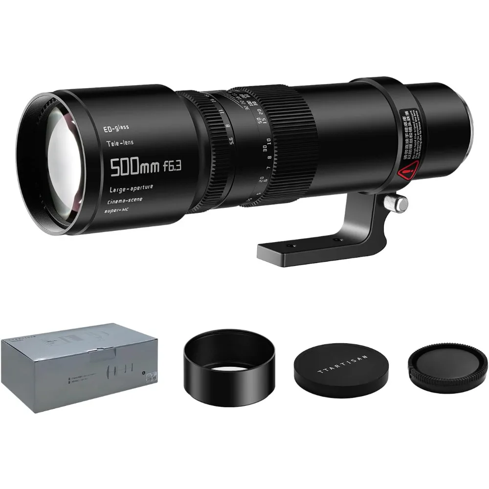 TTARTISAN 500mm F6.3 Full-Frame Telelens met Grote Diafragma voor Camerafotografie voor Fuji Sony E GFX Z F Canon EF RF L Mount