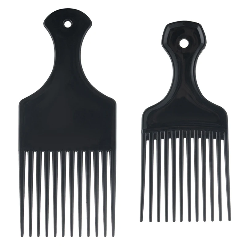 Denti larghi Spazzola Pick Pettine Forchetta Spazzola per capelli Inserto Pettine per capelli Pettine ingranaggi in plastica per strumenti per lo styling dei capelli afro ricci
