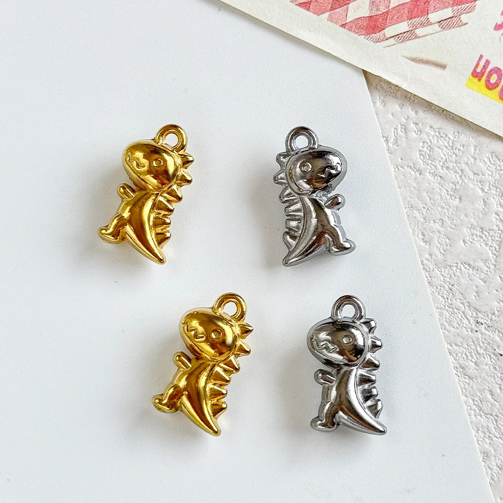 

Cordial Design 50Pcs 10*18MM Charms For Necklace/Dinosaur Shape/Stainless Steel Pendant/Hand Made/Jewelry Accessories #195324