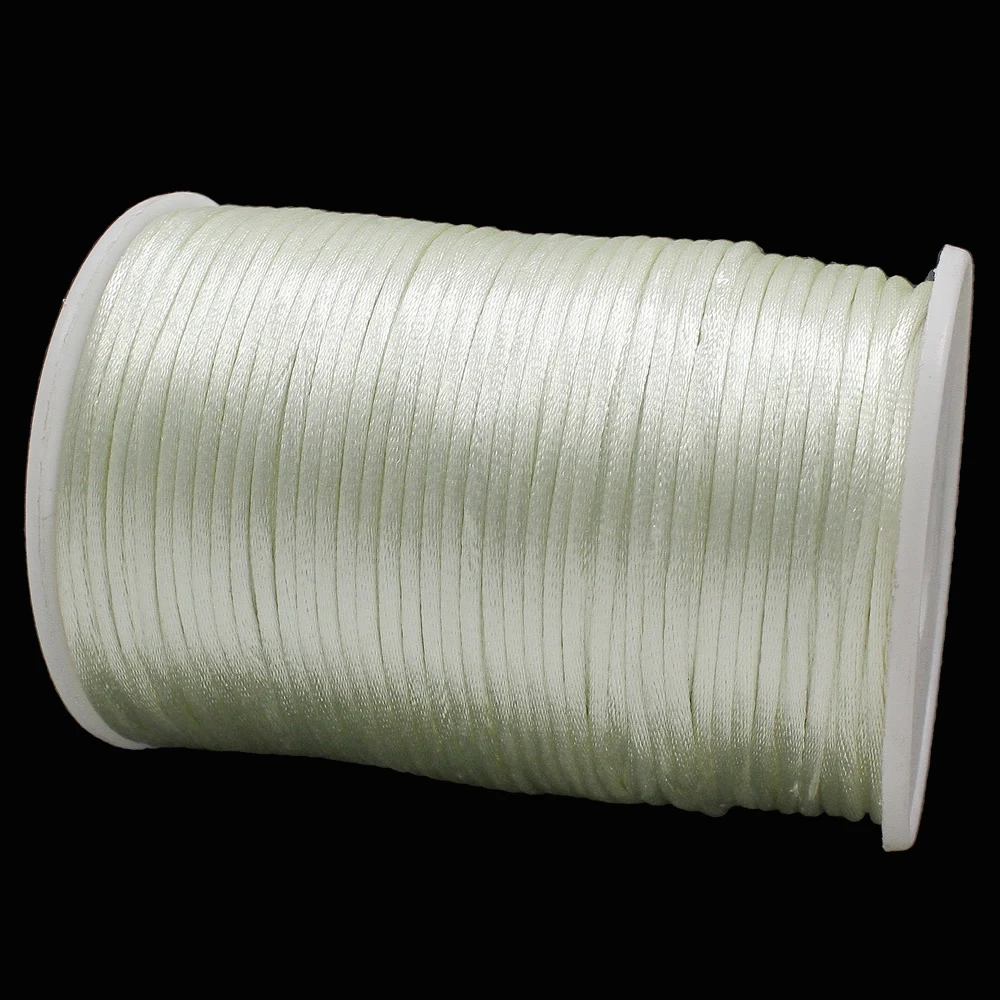 100m 2mm Nylon Cord Thread Chinese Knot Macrame Cord Plastic String Strap DIY Rope Beads Necklace European Bracelet  Making