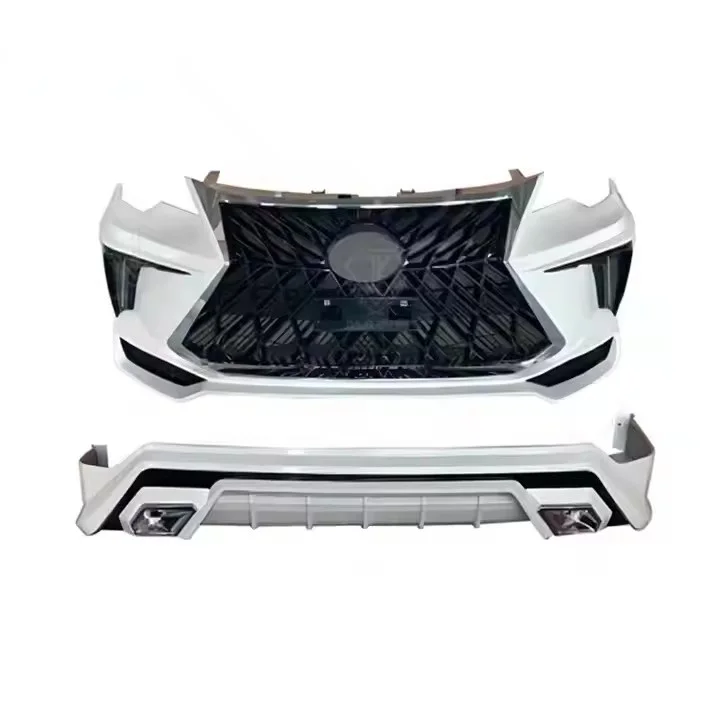 

2021 for Lex-us LX Style Bodykit Front & Rear Bumper Body Parts Set Modified Car Accessories for 2014-2020 for Toyota Fortuner