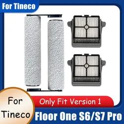 Brush For Tineco Floor One S7 Pro/S6 Version1 Wet Dry Vacuum Cleaner Replacement Parts Soft Roller Brush Heap Filter Accessories