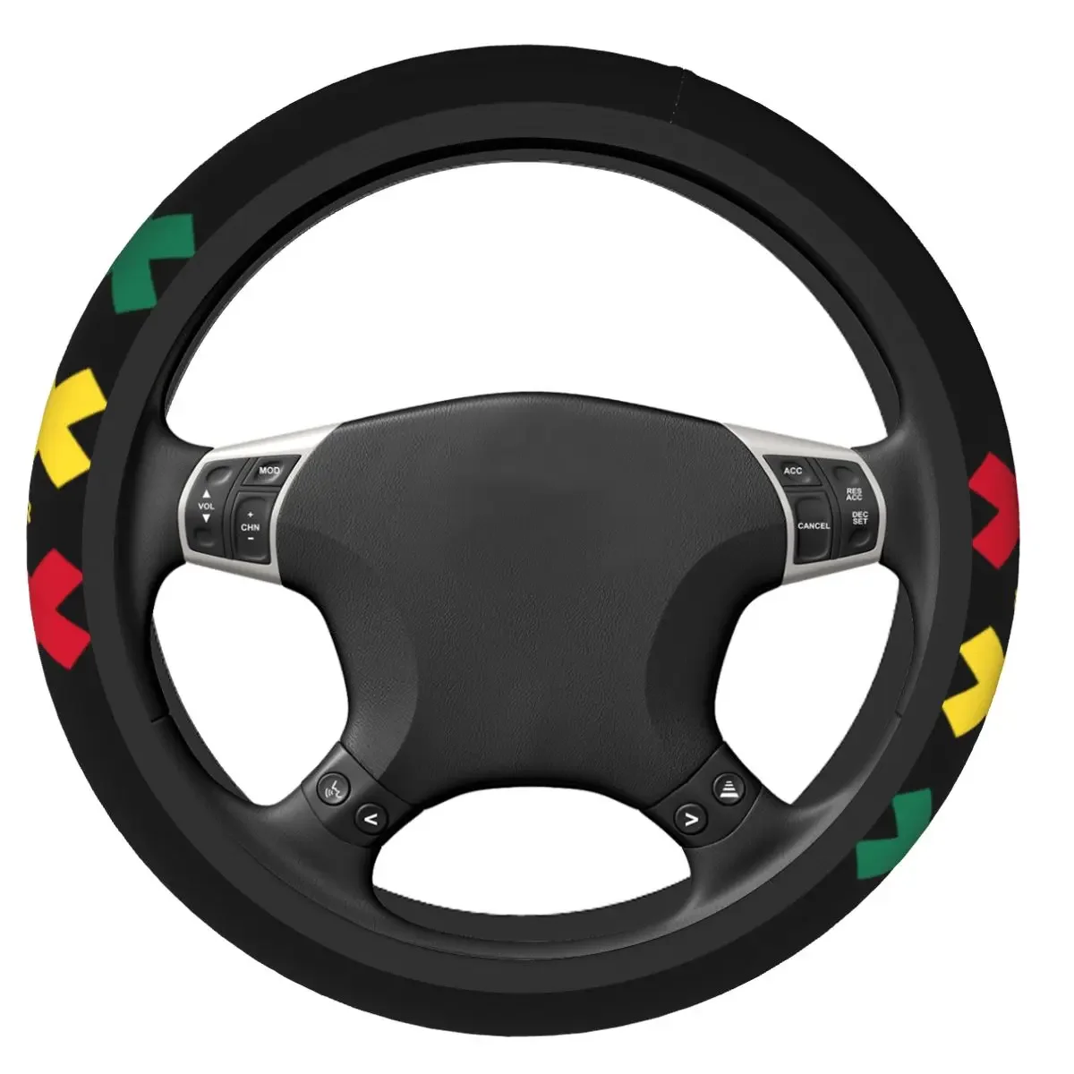 Ajax Bob Marley 3 Little Birds Car Steering Wheel Cover  Anti-slip Steering Wheel Protective Cover Steering-Wheel Accessories