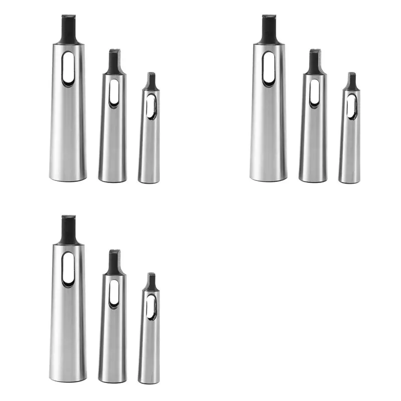 WCS-9Pcs Morse Taper Adapter MT1 To MT2 MT2 To MT3 MT3 To MT4 Reducing Drill Chuck Sleeve For Drilling Machine