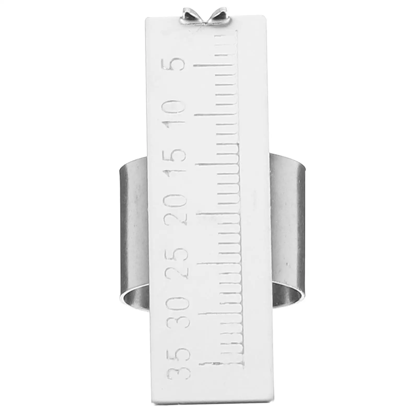 

Ring Ruler Stainless Steel Finger Scale Gauge Measurer Tool Instrument for Dental Accurate Non Deformation Pressure