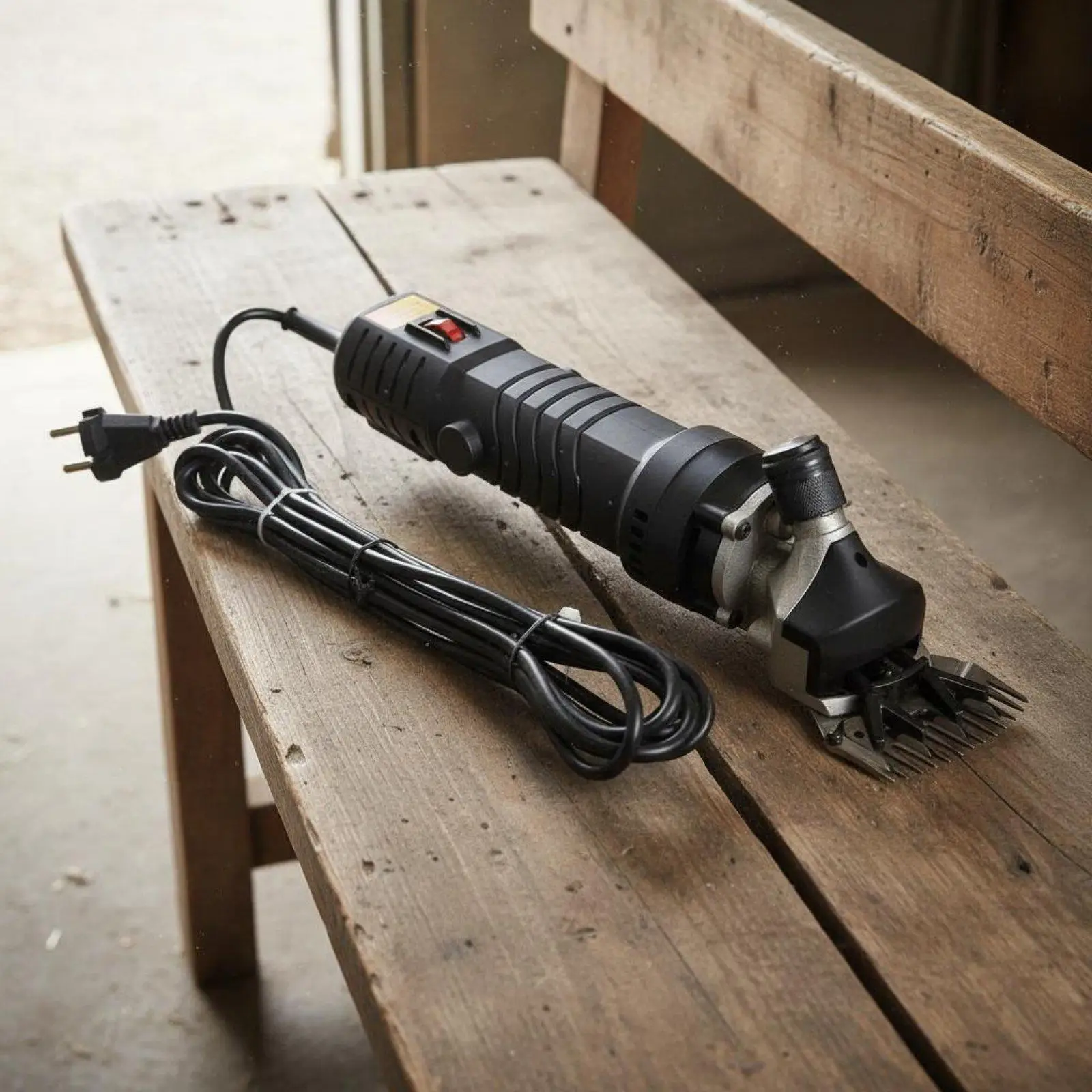 Powerful Electric Wool Shears for Sheep Goats Alpacas Ergonomic Grip 690W Copper Motor Professional Farming Tool