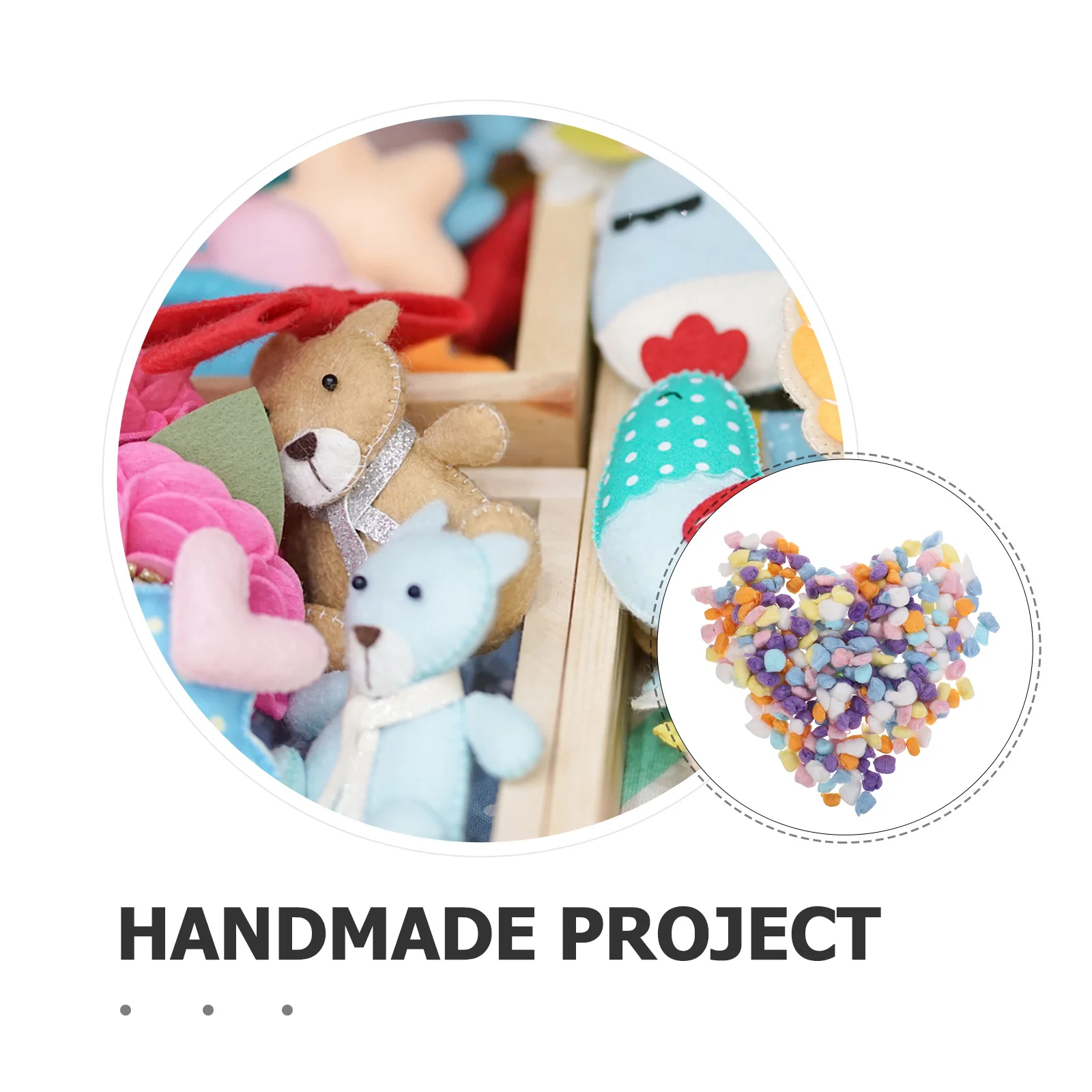 

500G Multicolor Cotton Pom Poms Bulk Soft Craft Balls For Diy Projects Mixed Color Pompoms Arts Crafts Supplies Handicrafts