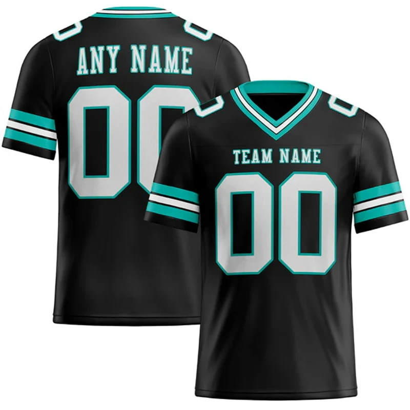 Camiseta deportiva personalizada gratis a la moda, camiseta del equipo de fútbol y baloncesto con estampado 3D, camisetas con cuello en V de malla transpirable para deportes al aire libre