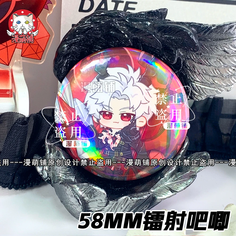 أنيمي الحب والمساحة العميقة سيلوس تأثيري الدائمة علامة الليزر شارة الاكريليك حامل الشكل شعار حلية قلادة بروش الإكسسوار