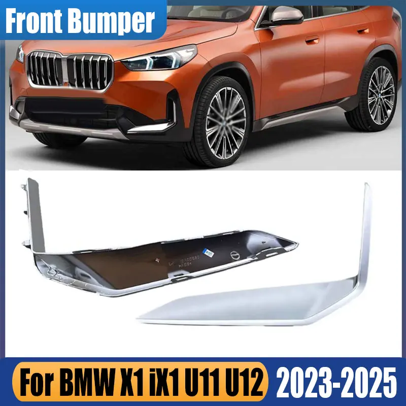 

Для BMW X1 iX1 U11 U12 2023 2024 2025 автоматический левый или правый передний бампер, боковой разветвитель, противотуманная нижняя отделка, автомобильные аксессуары