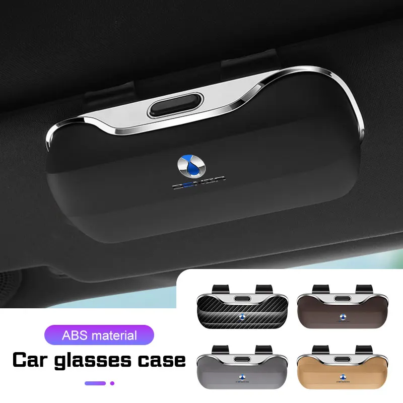 

Press Switch Car Visor Glasses Box For BYD Denza D9 N9 GT N7 X N8 2023 2025 Sunglasses Storage ABS Eyeglasses Case Accessories