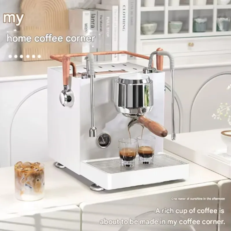 Italian Semi-automatic Coffee Machine Small Commercial Use 3-hole Steam Coffee Machine for Milk Tea Shops