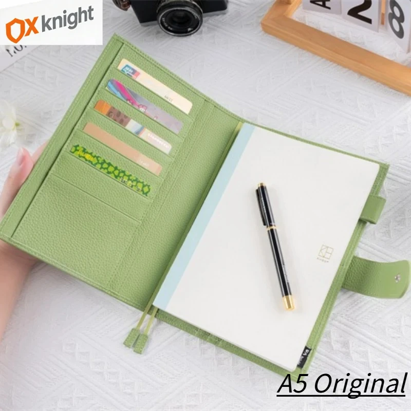 

Обложка для блокнота OX Knight 2026 Original Series A5 для Hobonichi Cousin из натуральной зернистой кожи для планировщика-органайзера