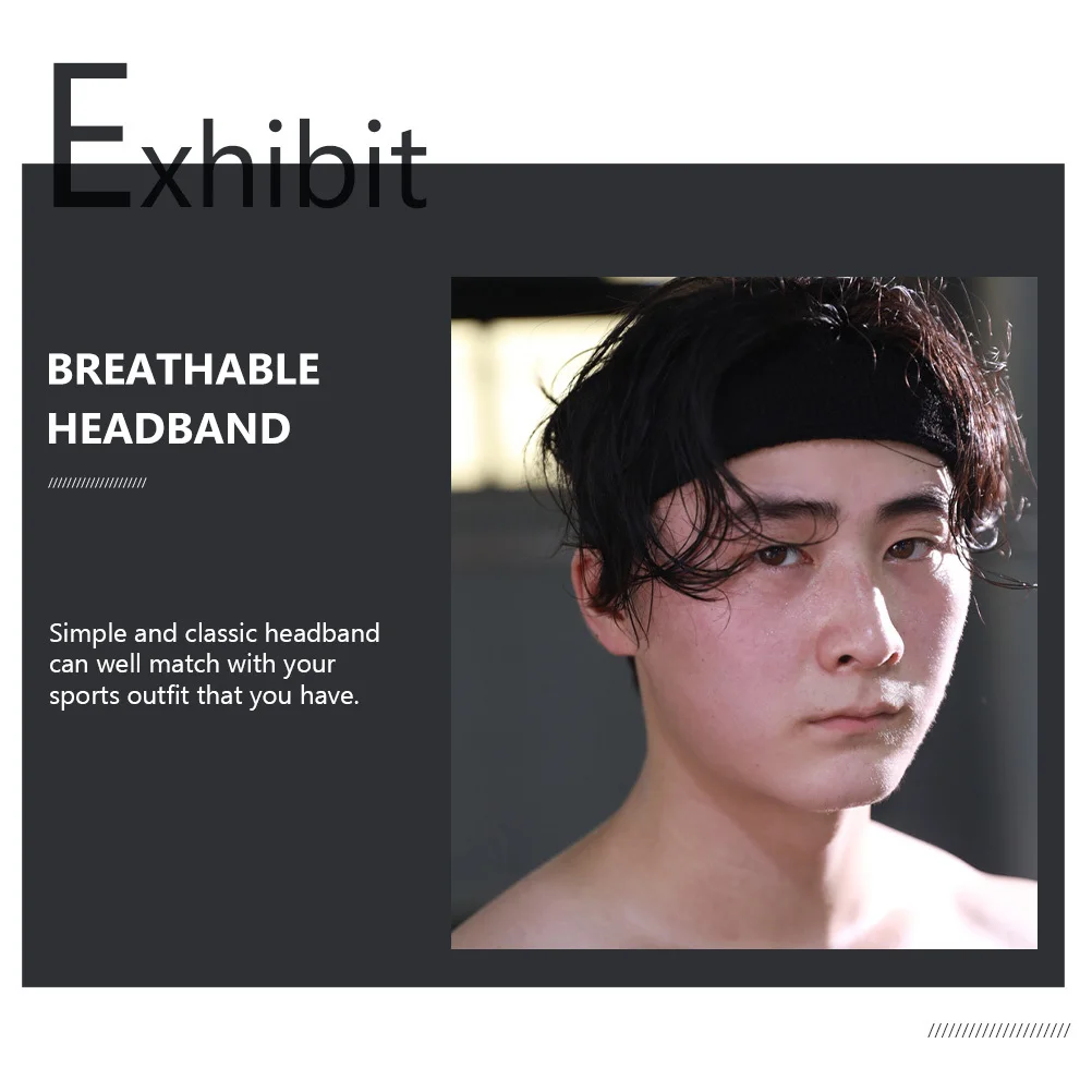 

3Pcs Yoga Headband for Women Men Elastic Lightweight Head Wrap Ideal for Running Sports Fitness Fashion Accessory