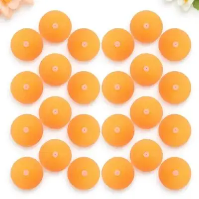 

50Pcs Training Table Tennis Balls with Holes Silicone Plugs Durable Material Stable Rotation Effect Pong Trainer