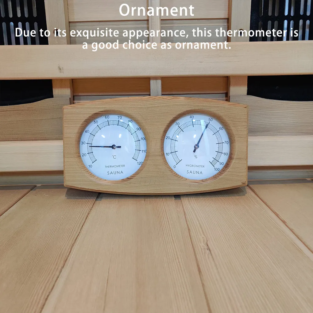 Humidity Meters Compact Frame Detailed Scale Workmanship Glass Fadeless Thermometer Measurement Tools Sauna Supplies