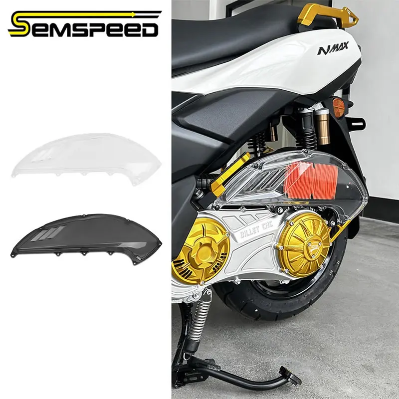 SEMSPEED Clear Air Filter Cover For Yamaha Zuma 125 2022-2025 NMAX 155 2020-2025 N-MAX 125 155 2022-2025 Motorcycle Accessories