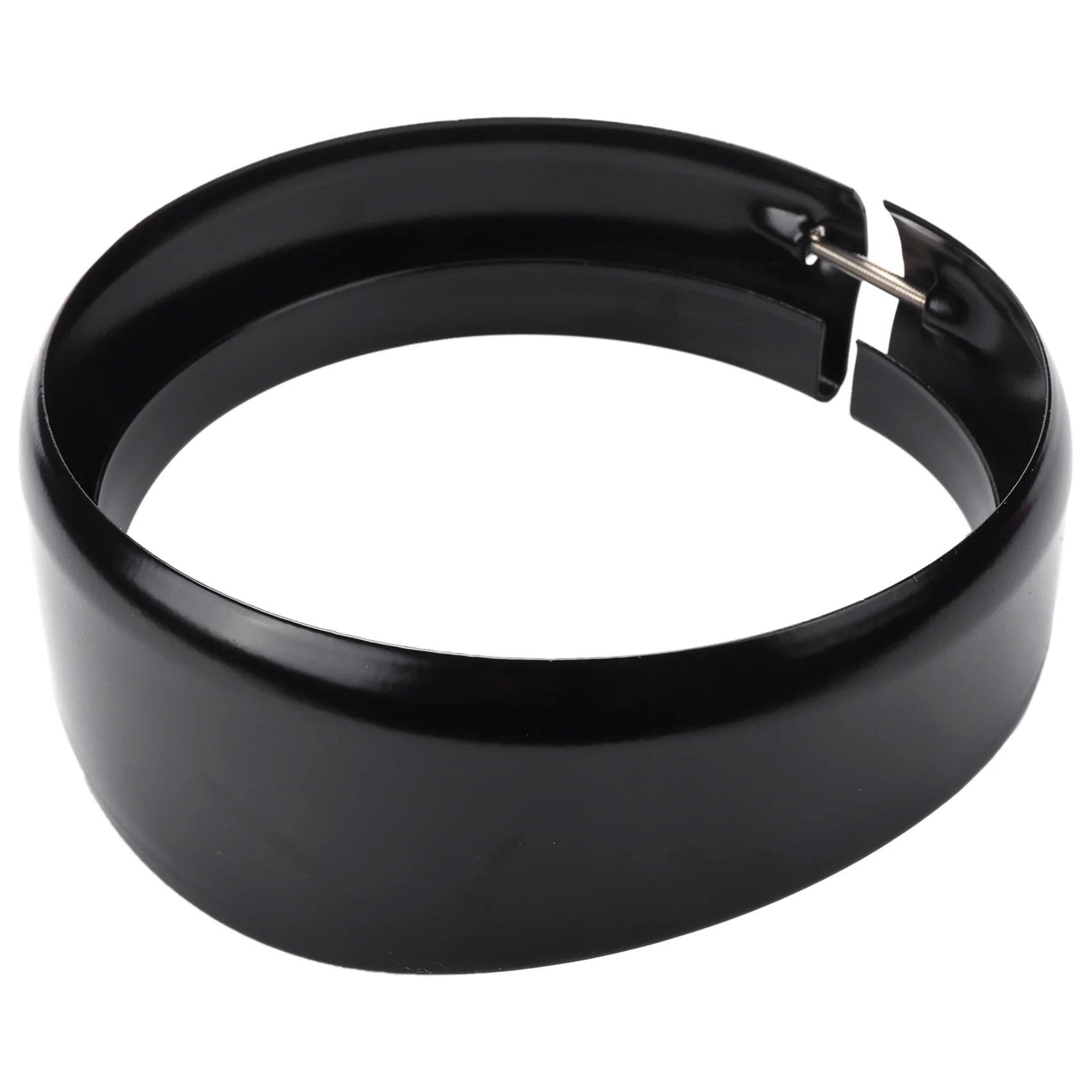 

NEW-Motorcycle Headlight Trim Rings 5.75 Inch Headlight Visor Style Trim Ring Black Decorate Visor Trim Rings Compatible For Har
