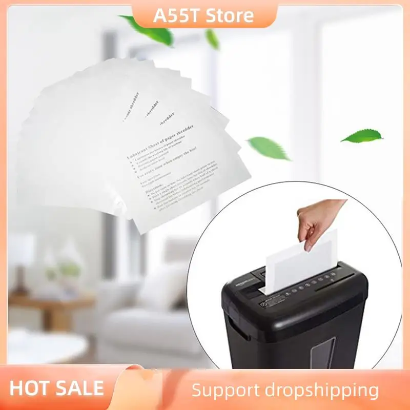 

A55T 60PCS Paper Shredder Lubricant Sheets Shredder Lubricating Oil Portable Paper Type Lubricating Oil For