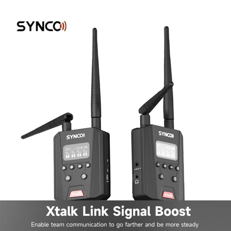 Synco Xtalk Link Signal Boost for Synco XTalk Wireless Intercom System Multiple People Intercom Communication to 1000M Distance