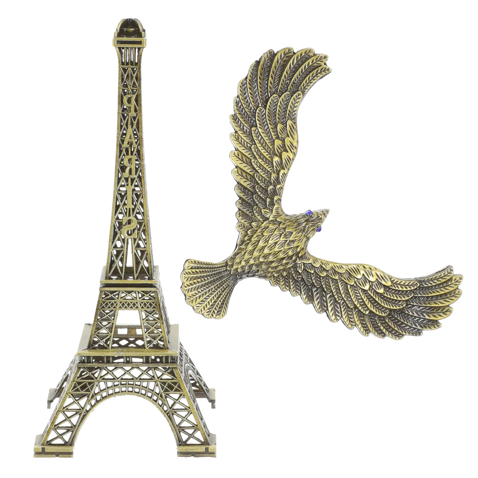 Balancing Eagle Bird Home Statues For Home Decor Office Metal Desktop Statue Figurines Living Room Shelf Decor Accent
