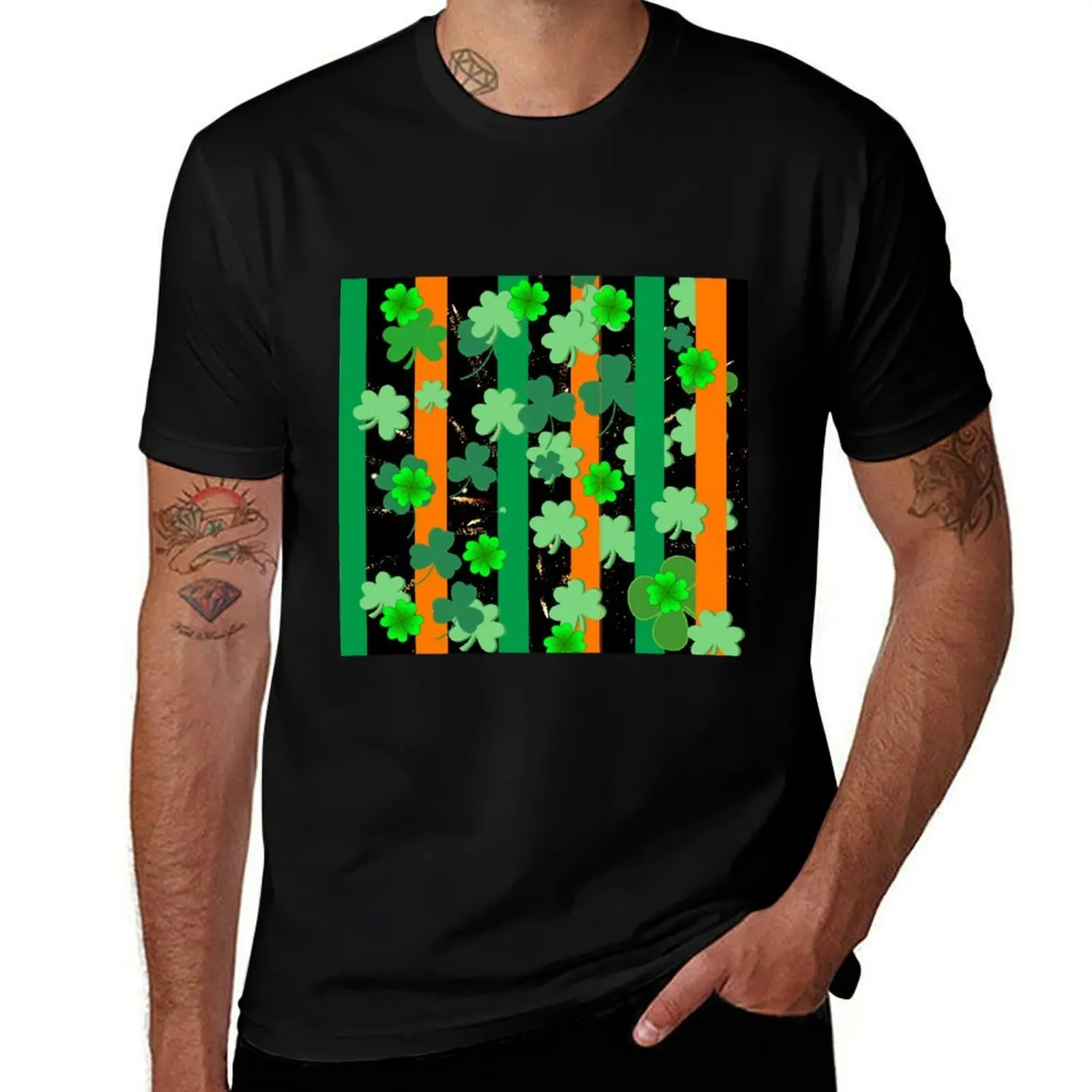 SHAMROCKS ON THE MOVE T-Shirt Sporty Breathable Short Sleeve T-Shirt
