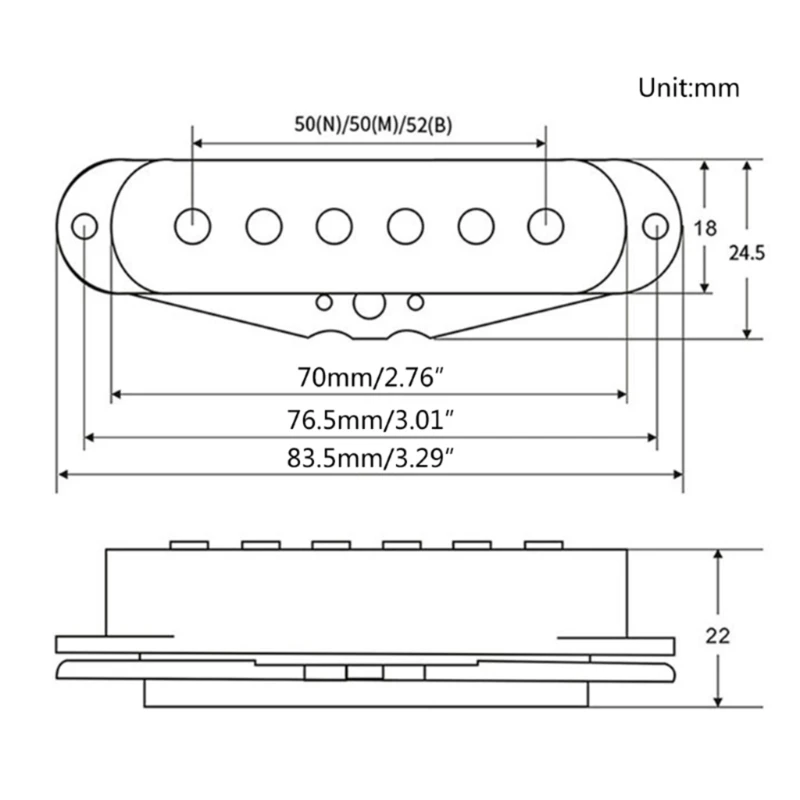 Guitar Pickups Alnico 5 Pickups Set Single Coil Pickups Guitar Neck/Middle/Bridge Guitar Pickups for Electric Guitars