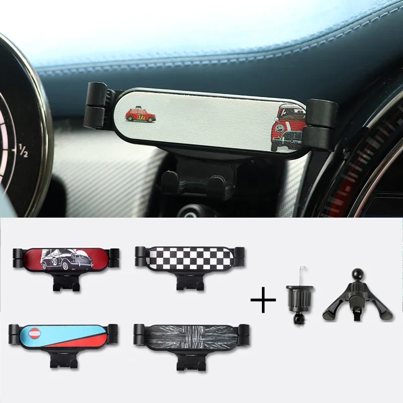 Universal For Mini Cooper R50 R52 R53 R55-R61 F54-F57 Clubman Countryman Car Phone Holder Air Vent Phone Mount Accessories