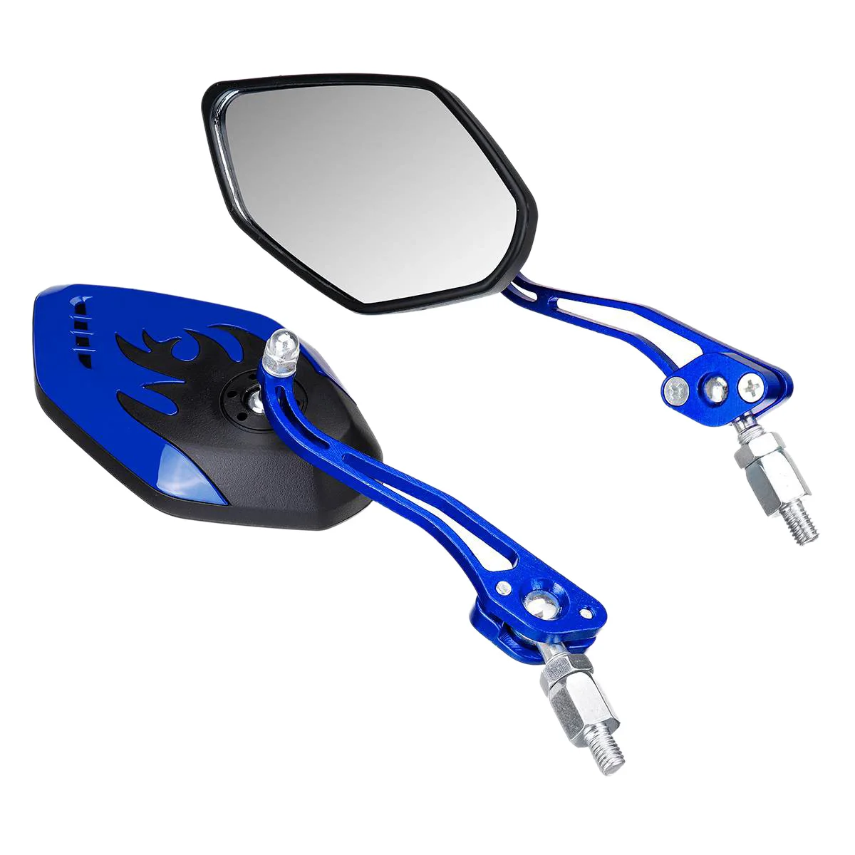 2PCS/Set Universal Motorcycle Rearview Mirrors Motorbike 360 Degree Rotation Motorcycle Motorbike Scooter Side Mirrors 8 / 10Mm